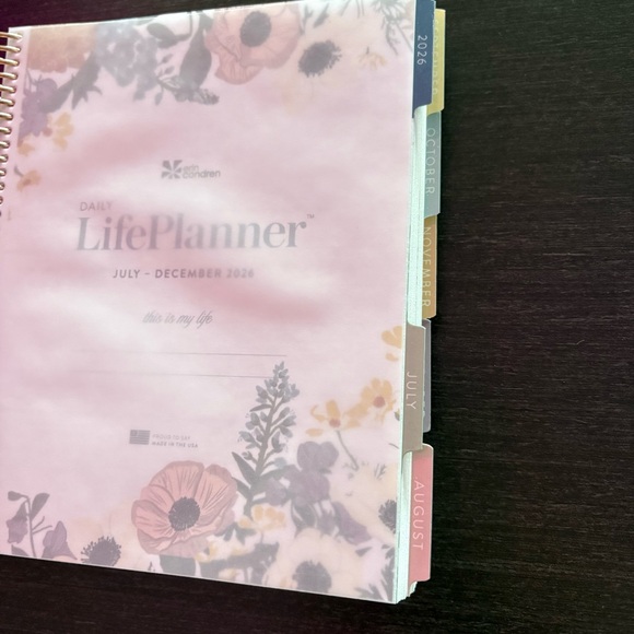 Erin Condren Bouquet Daily Life Planner Duo Rose Gold Coil Jan 2026 - Dec 2026 - Picture 5 of 7